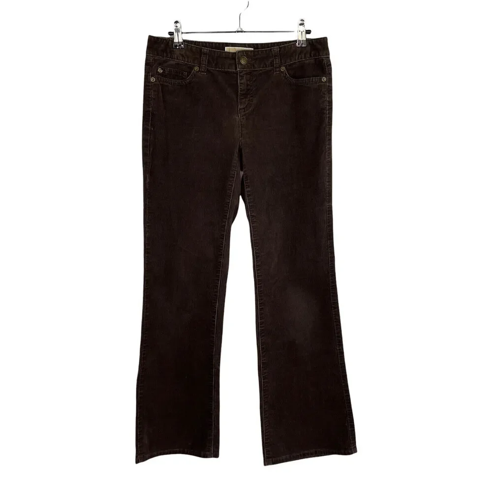 Michael Michael Kors Brown Corduroy Pants Straight Leg Women's Sz 4